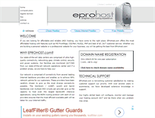 Tablet Screenshot of eprohost.com